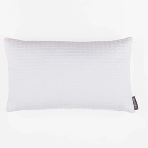 Housse de coussin Waffle Blanc 30x50 cm