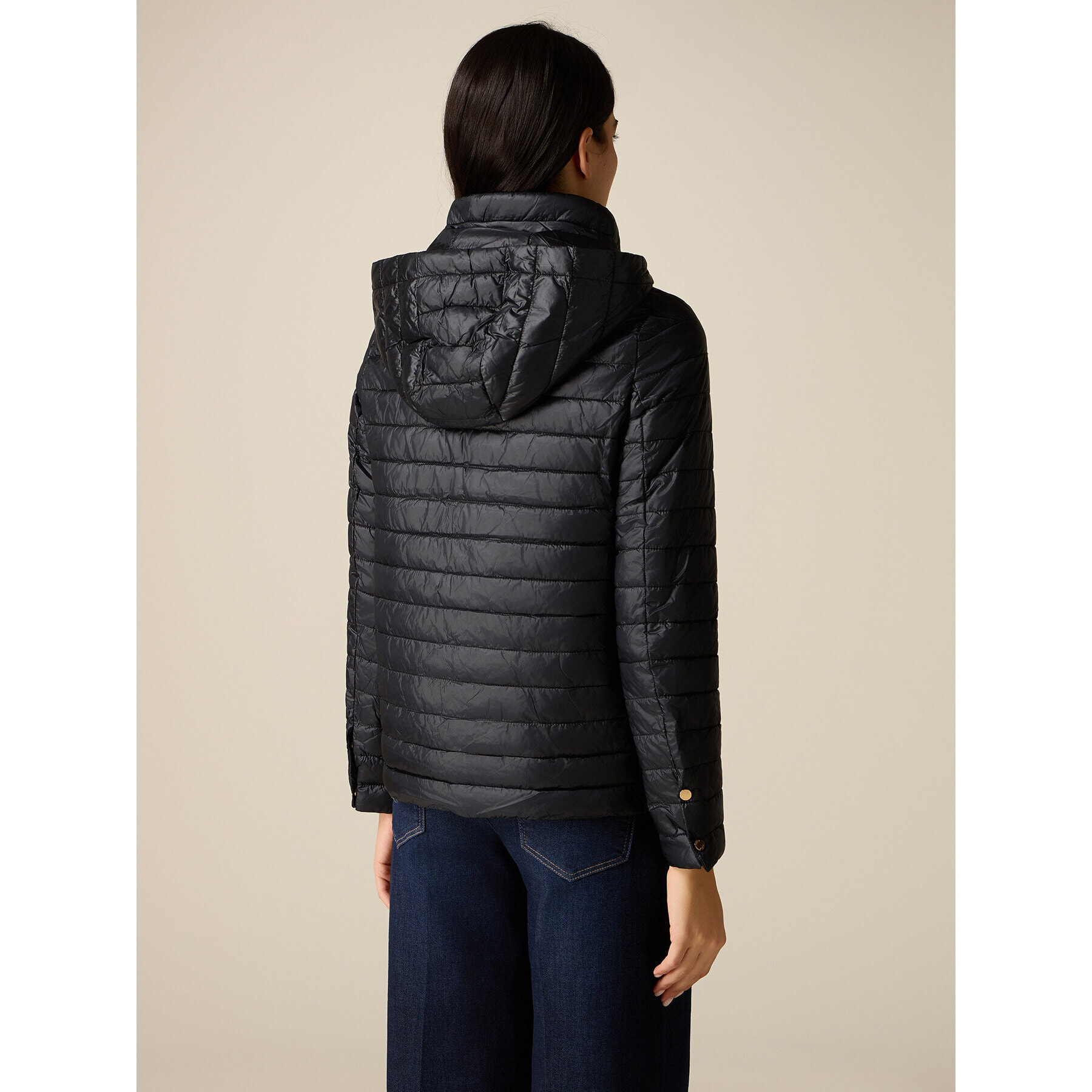 Oltre - Plumífero ligero con capucha - Negro