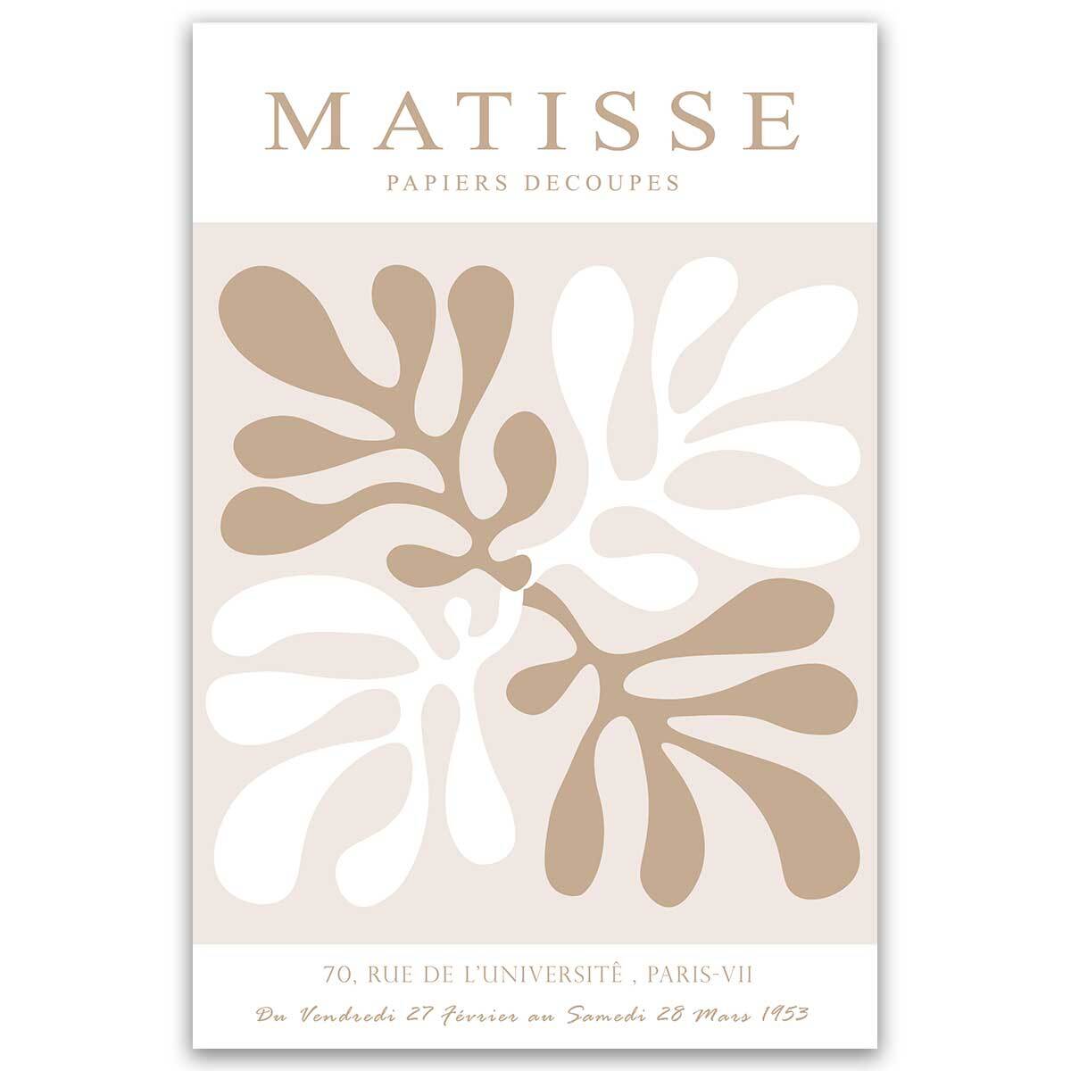 Tableau Matisse formes organiques modernes Toile imprimée