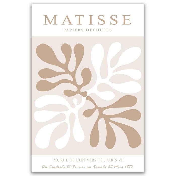 Tableau Matisse formes organiques modernes Toile imprimée