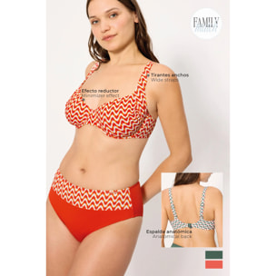 Top bikini contenitivo Verde