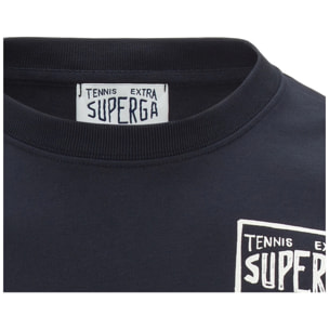 T-Shirts & Top Superga Uomo/Donna Grigio T-SHIRT SUPERGA ARCHIVIO TENNIS PLAYER