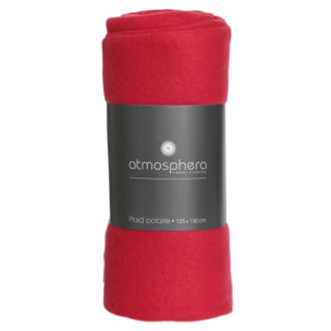 Plaid polaire rouge 125x150cm