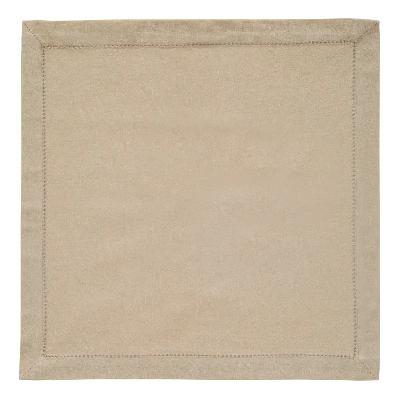 Serviette de table Jane 40x40 beige lin en coton