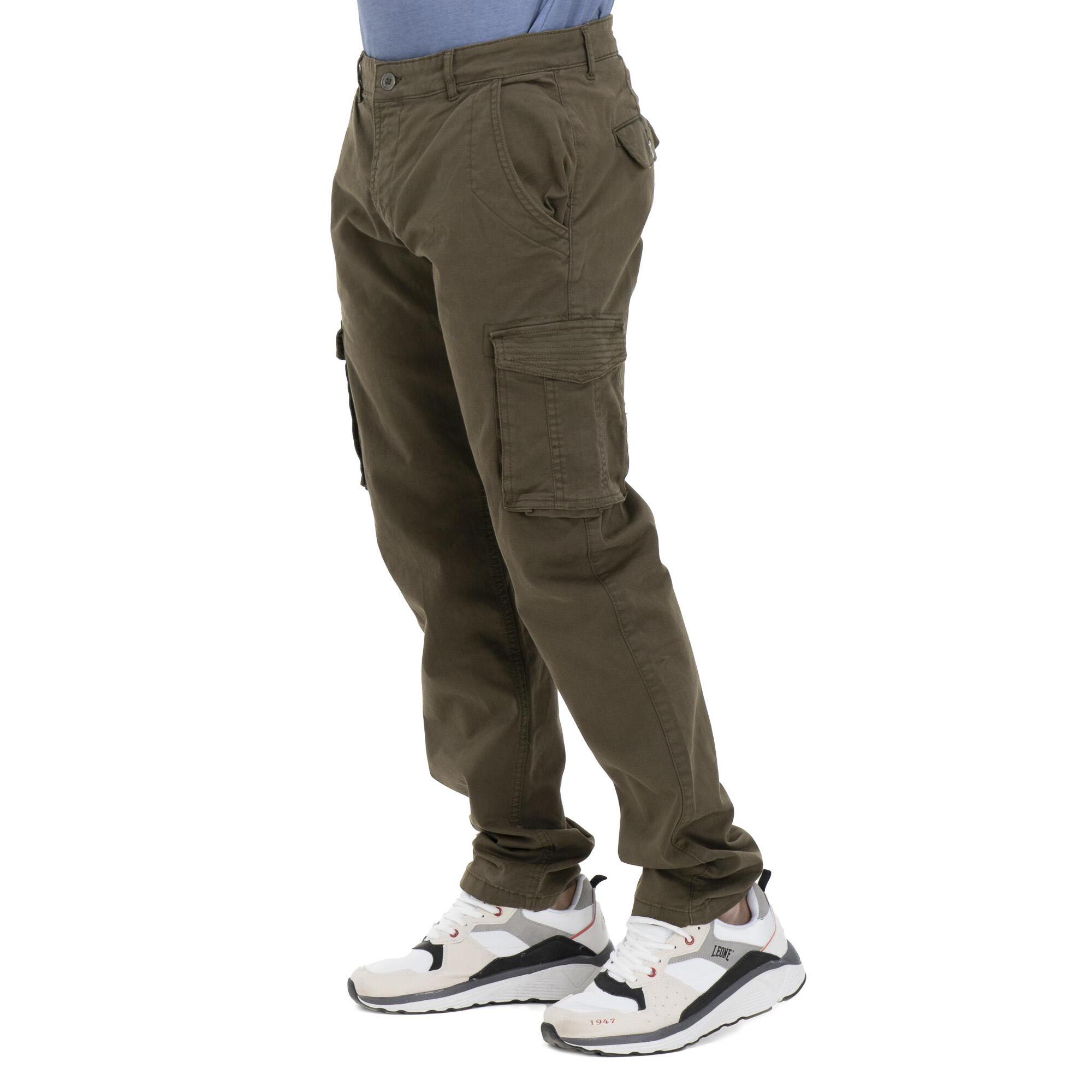 Pantalones cargo para hombre con bolsillos, ideales para el trabajo y el ocio.