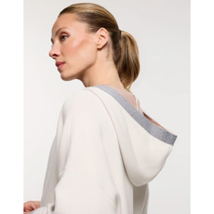 Chaqueta Poncho Blanca - Melbina