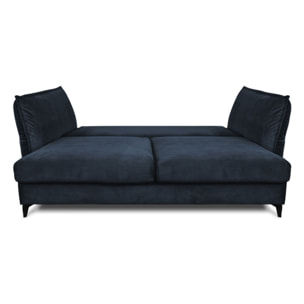 Canapé Velours Droit Convertible Verduro - 3 Places