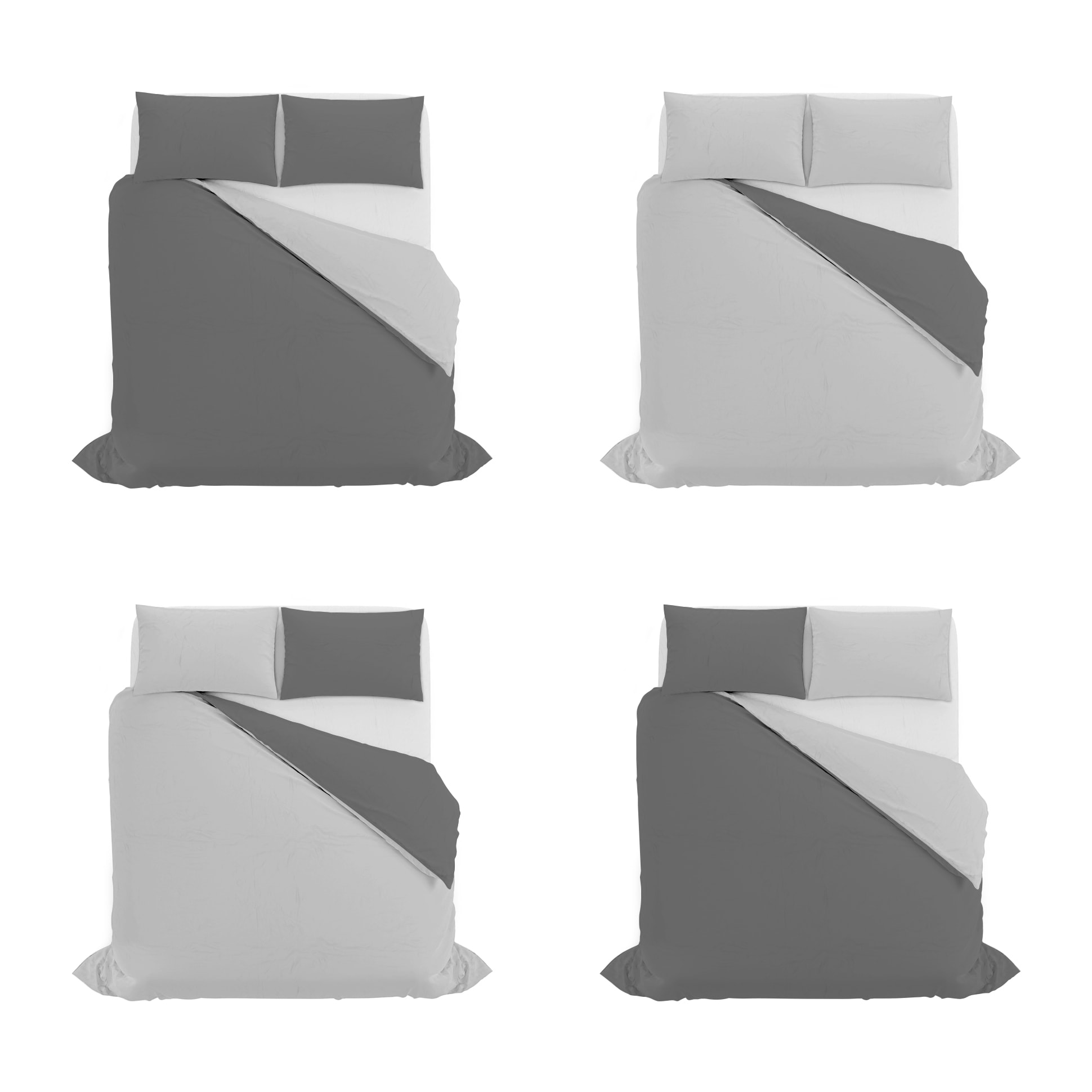 PARURE COPRIPIUMINO NATURAL COLOR MATRIMONIALE - 100% COTONE MADE IN ITALY