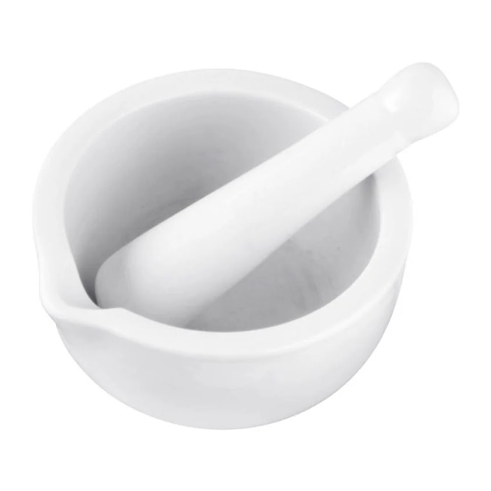 Mortier de cuisine avec pilon en porcelaine Fackelmann Basic