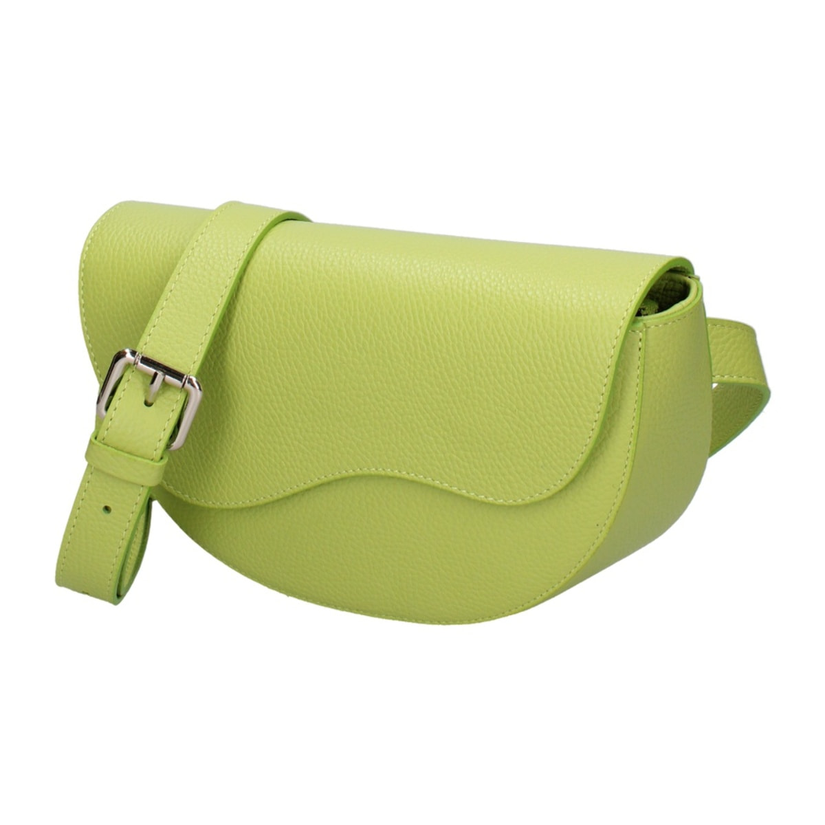 Marsupio da donna in vera pelle - Modello False - Made in Italy - 25.0 x 15.0 x 9.0 cm
