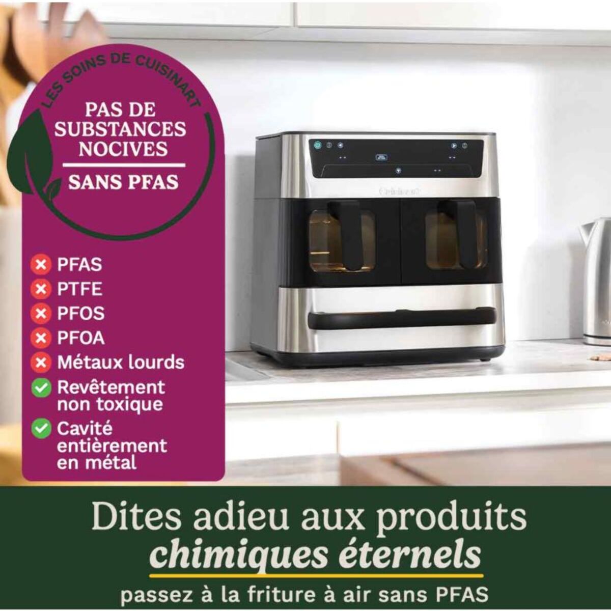 Friteuse sans huile CUISINART Trizone AFT13XSSE