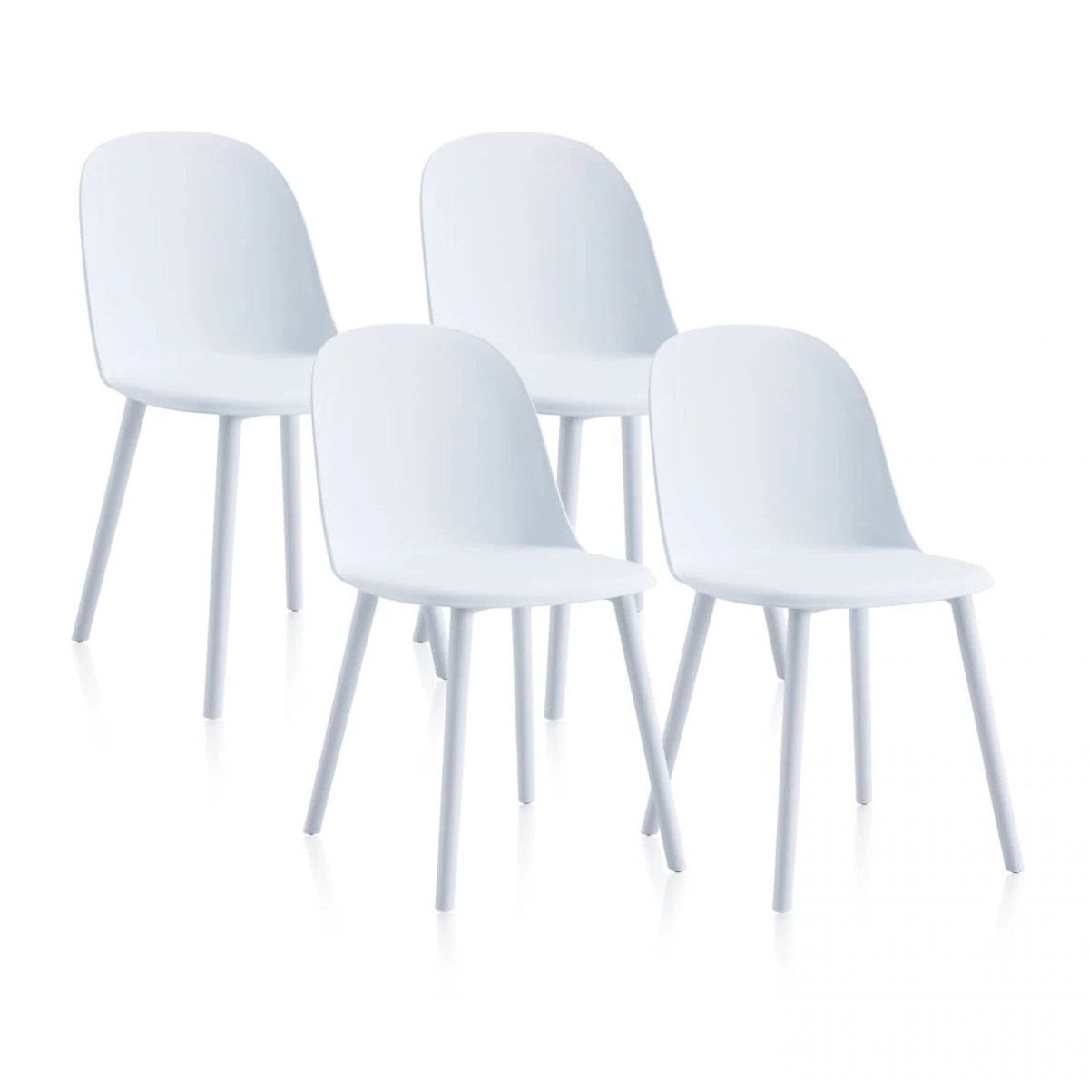Pack 4 sillas de comedor Sabra Blanco