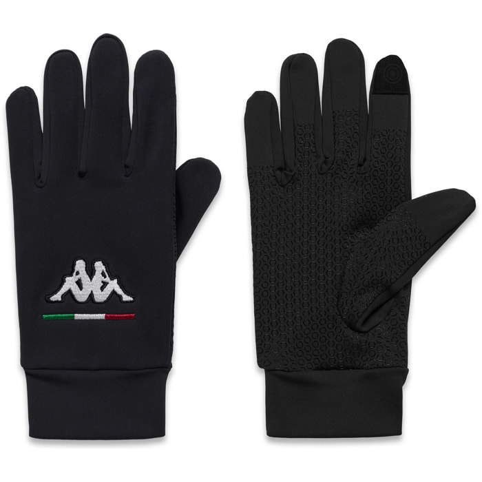 Kappa - Guanti Uomo Donna Nero - Hanty 2