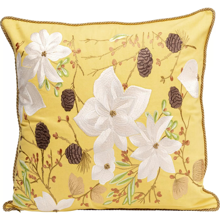 Coussin Arbusti jaune Kare Design