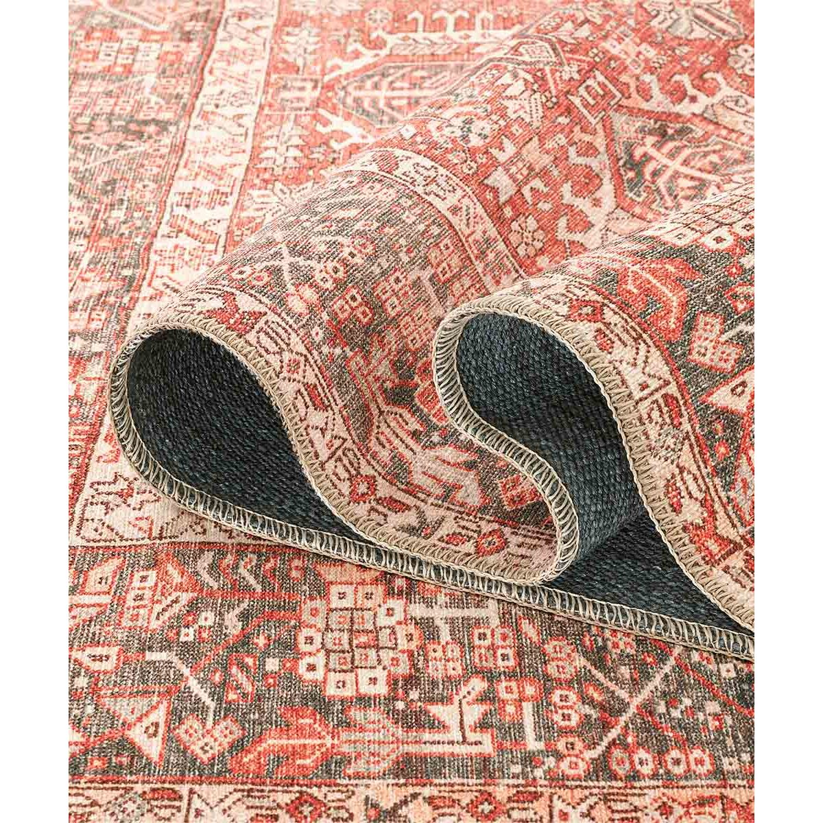 Tappeto Salotto Soggiorno Classico Orientale Rosso