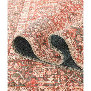 Tappeto Salotto Soggiorno Classico Orientale Rosso