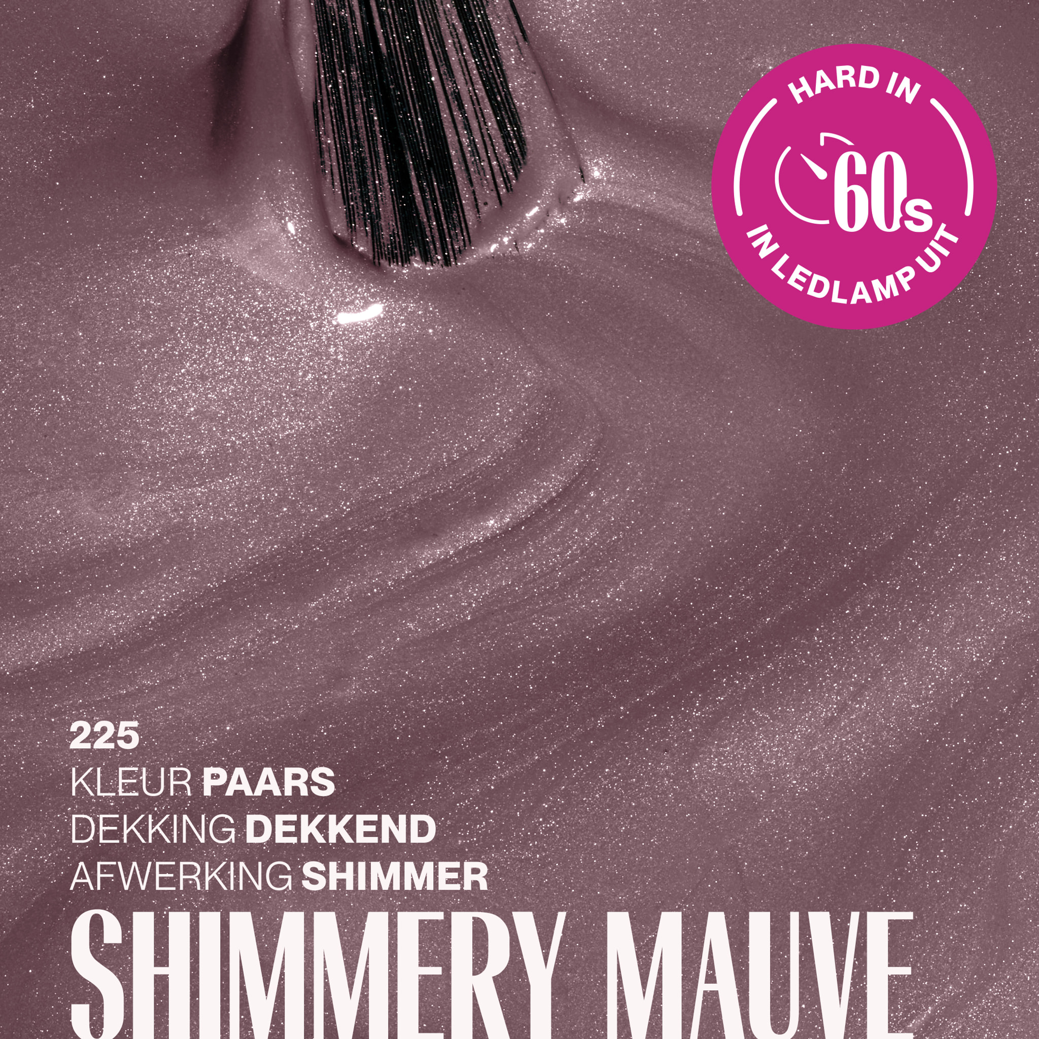 Vernis semi-permanent - 225 Shimmery Mauve - 15 ml