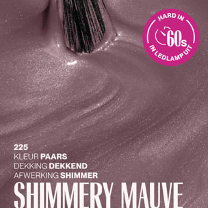 Vernis semi-permanent - 225 Shimmery Mauve - 15 ml