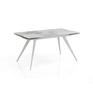 TOMASUCCI Tavolo allungabile MICCIU WHITE - ONICE MARBLE
