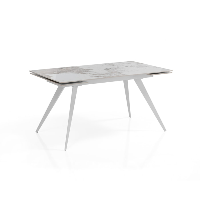 TOMASUCCI Tavolo allungabile MICCIU WHITE - ONICE MARBLE