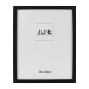 J-Line cadre photo Basic - bois - noir - moyen - 2 pièces