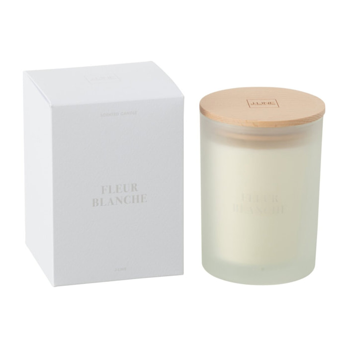 J-Line bougie parfumée Accords Essentiels - Fleur Blanche - blanc - 38H