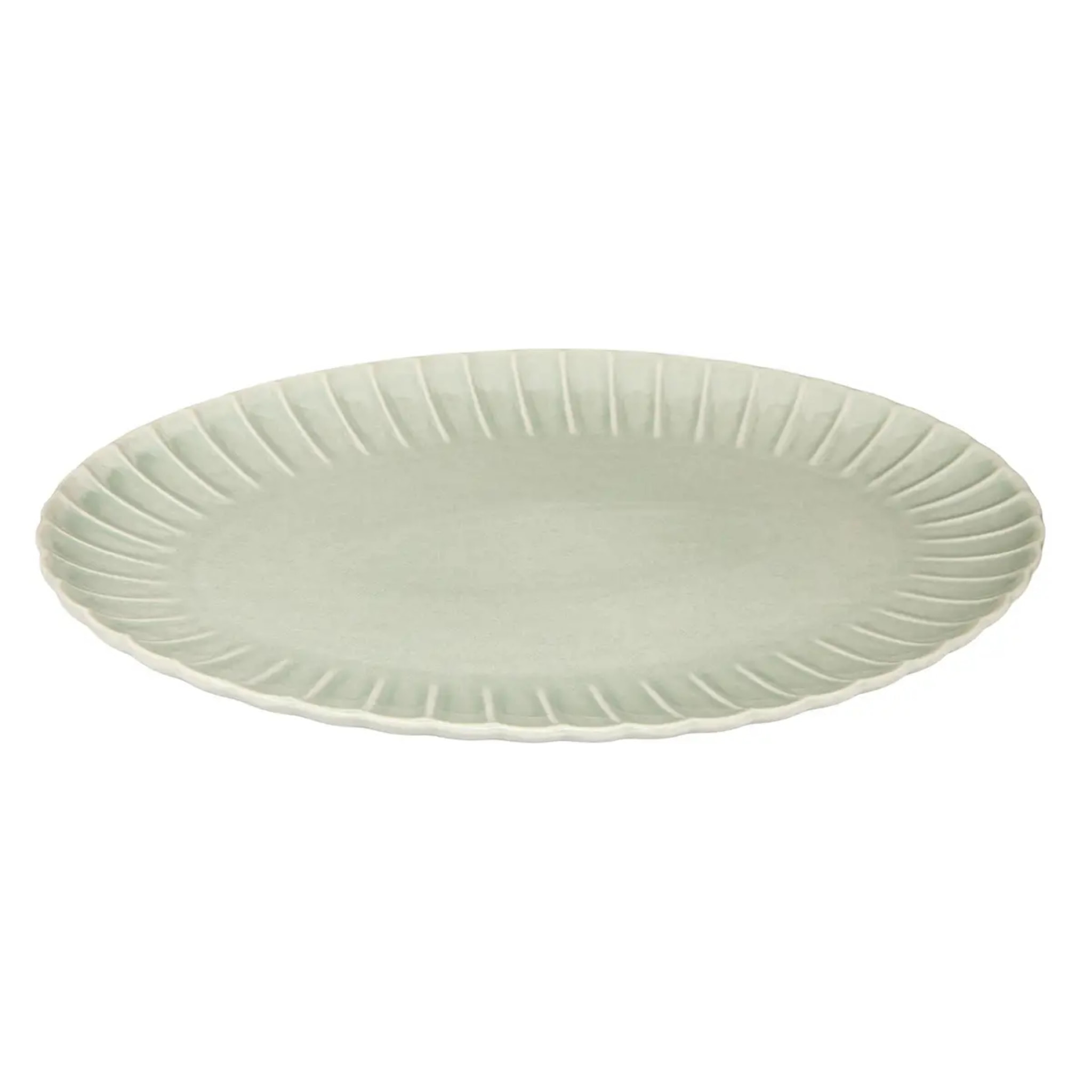 PLAT OVAL ROMY VERT 40X29