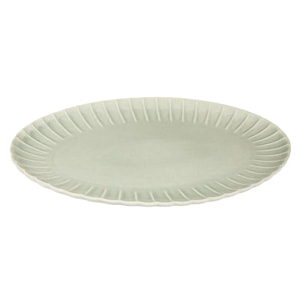 PLAT OVAL ROMY VERT 40X29