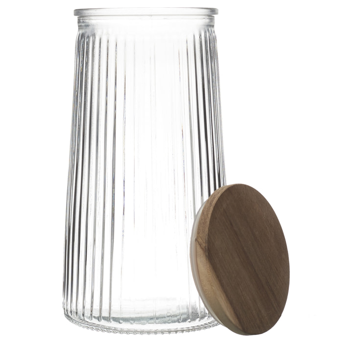Bocal En Verre Top Acacia 130cl