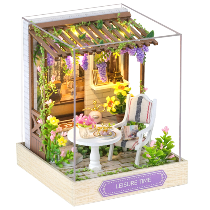 Colección Rincón de la felicidad, Tiempo Libre. Maqueta 3D realista con gran detalle, cubierta antipolvo y luces led.