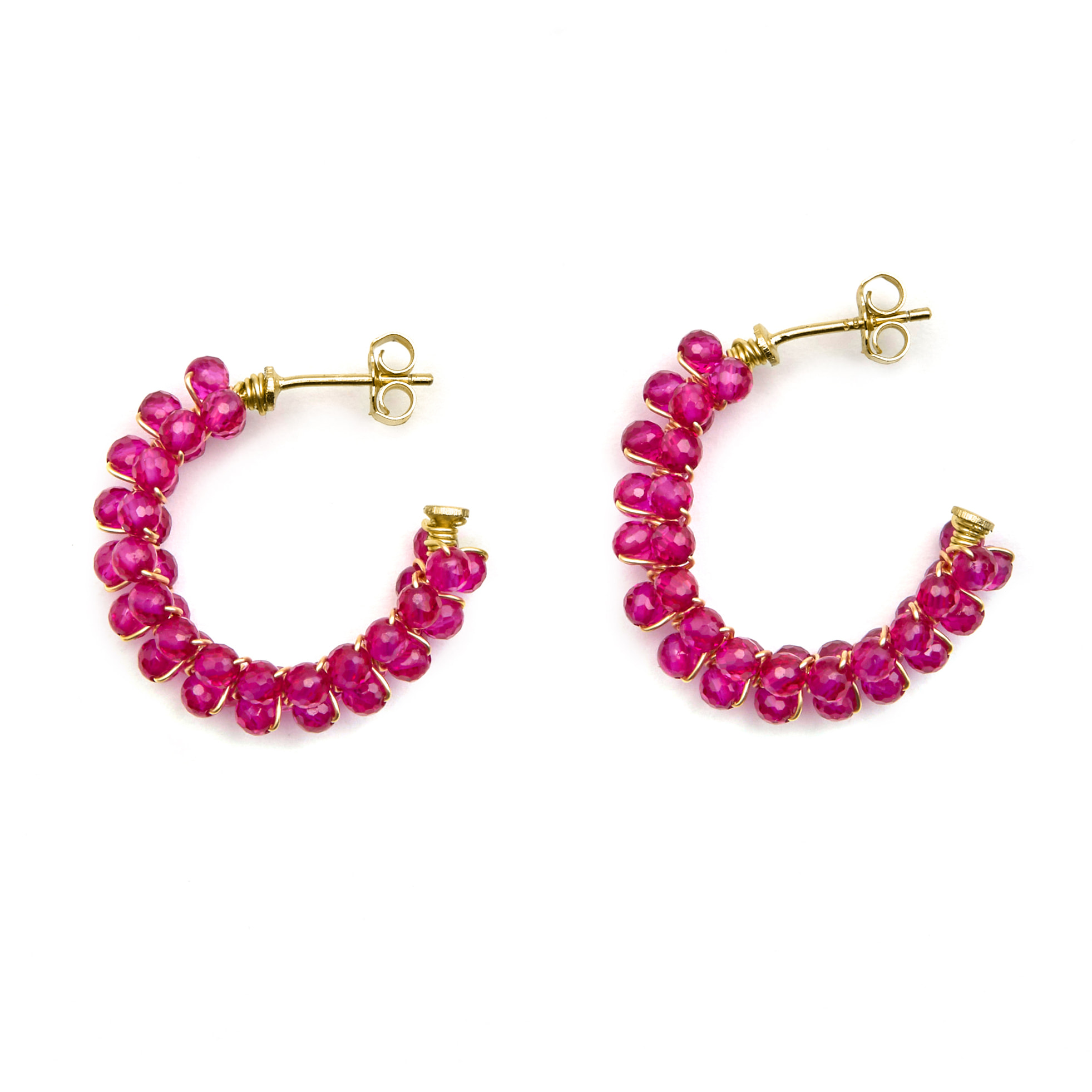 Pendientes Siran acabado oro amarillo 18k