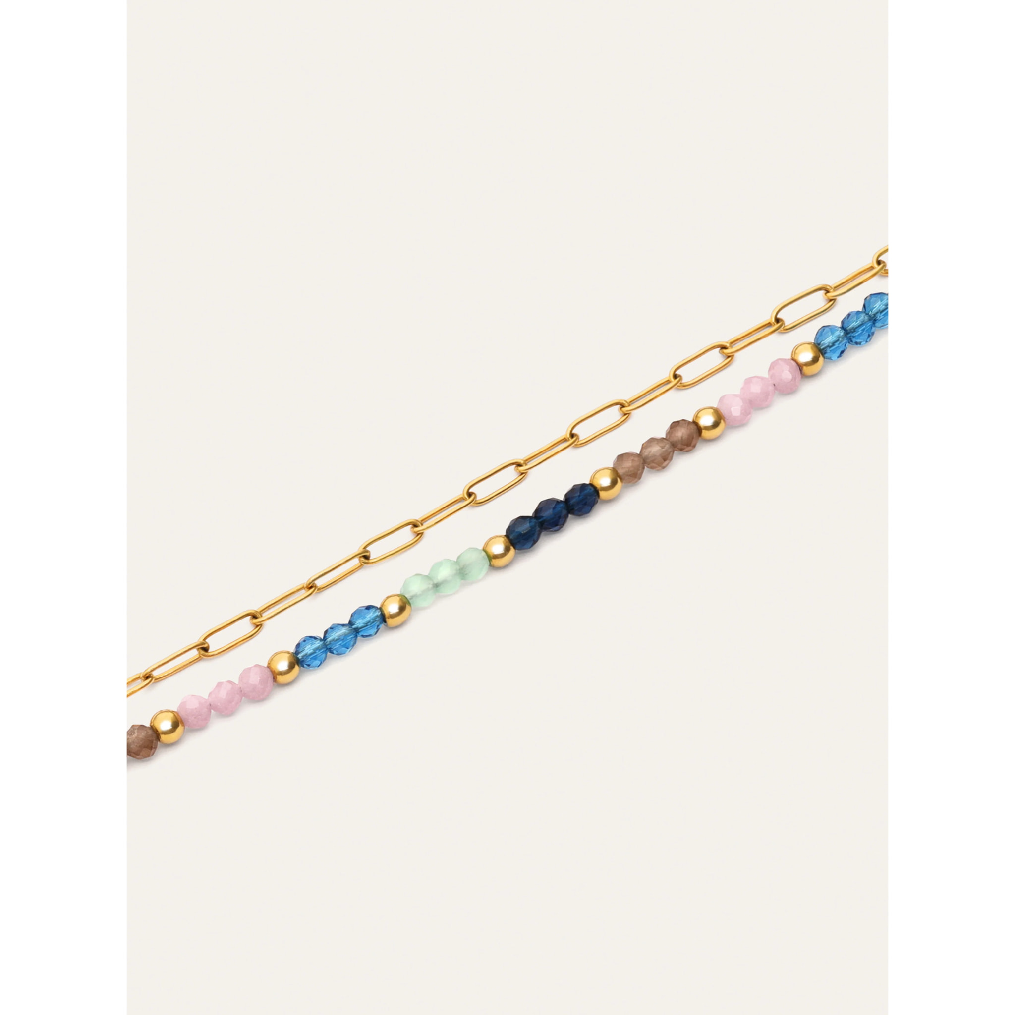 Bracciale Dye Dots Bruma Acciao Placcato Oro