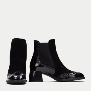 Botin Milan Negro 5 cm