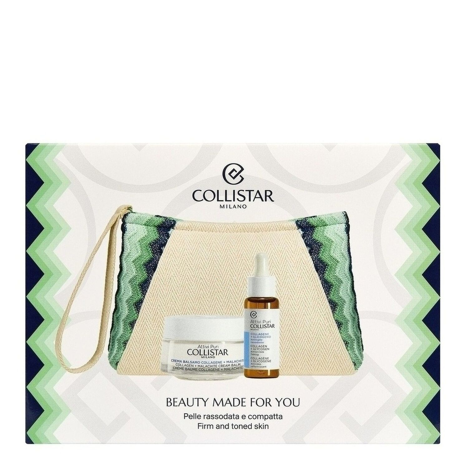 Attivi Puri - Coffret Crème Baume Collagène+Malachite 50ml + Soin concentré Collagène+Glycogène 30ml
