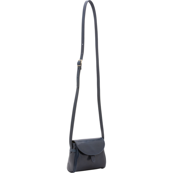 Borsa a tracolla da donna - Modello Seraphina Lux - Vera pelle - 14.0 x 18.0 x 7.0 cm