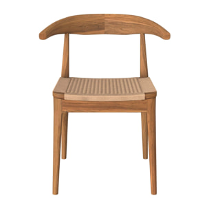 Chaise Java en bois de teck et cordage type loom