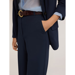 Motivi - Pantalones con pespuntes - Azul