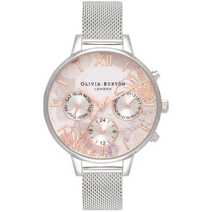 Reloj Olivia Burton OB16CGS06 Mujer Analogico Cuarzo con Correa de Acero