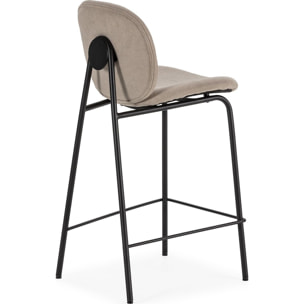 Lot de 2 tabourets en tissu - BOREAL