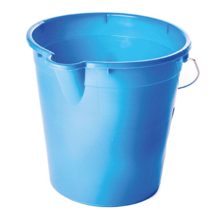 Secchio Azzurro In Plastica 12L Con Manico