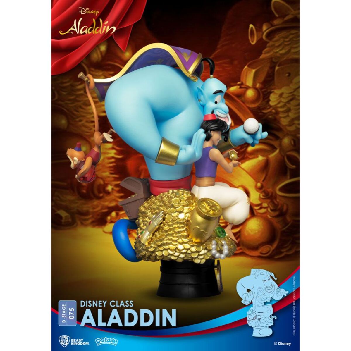 Disney Class Series D-Stage PVC Diorama Aladdin New Version 15 Cm Beast Kingdom Toys