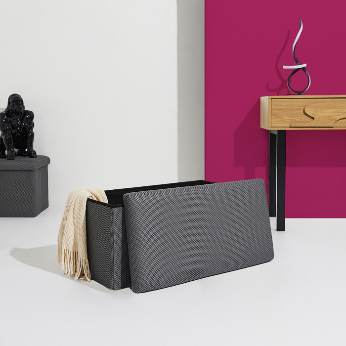 Coffre Banc Pliable Atome Gris