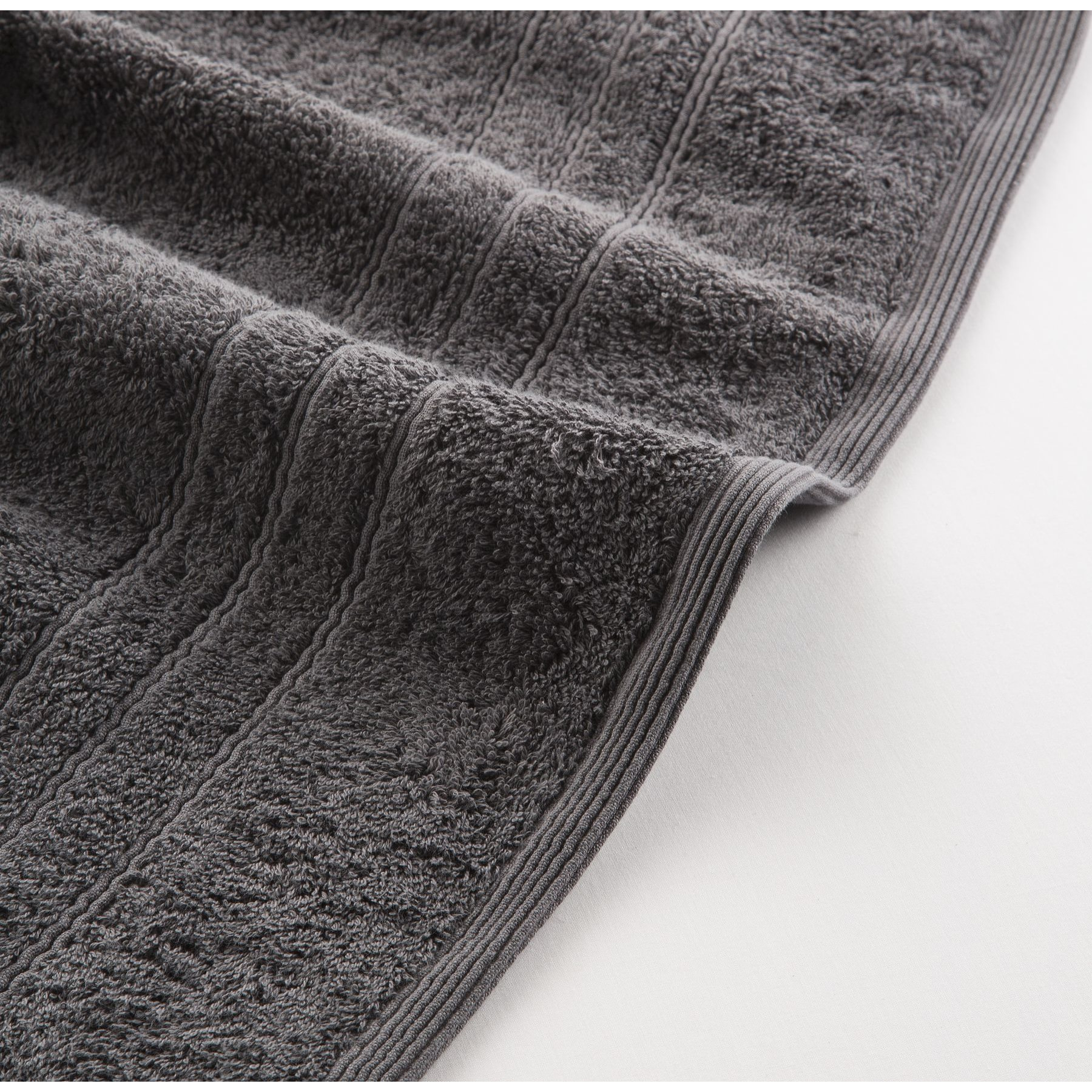 Juego 3 toallas algodón 700 gr/m2 color ANTRACITA