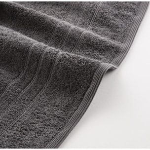 Juego 3 toallas algodón 700 gr/m2 color ANTRACITA