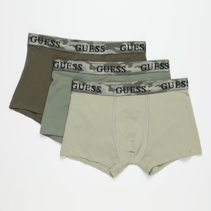 Boxer Joe (x3) - coton - logo - kaki