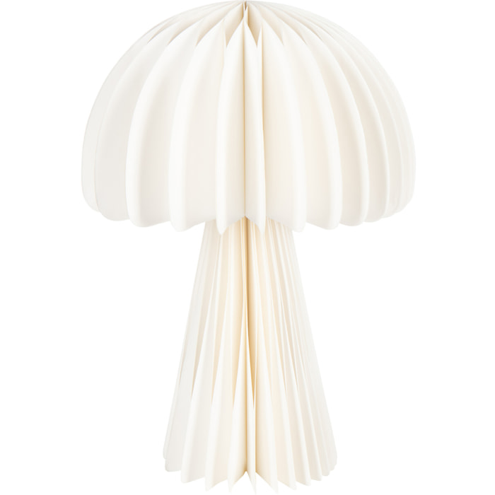 J-Line abat-jour Champignon Pliable - papier - blanc cassé