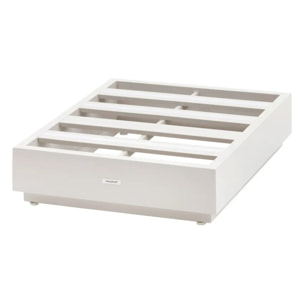 Pouf de jardin "Évasion" avoine aluminium et oléfine