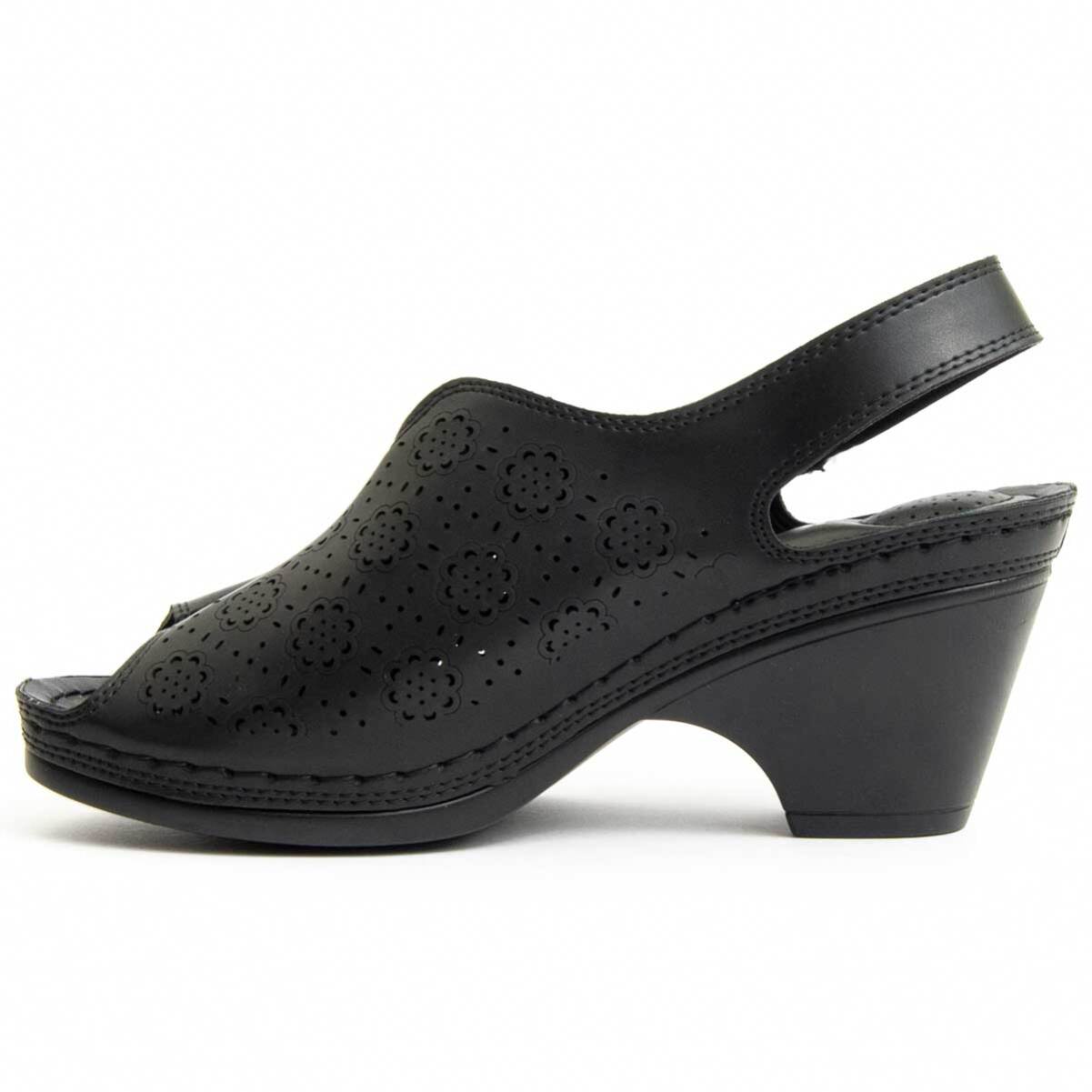 Sandalias de tacón - Negro - Altura: 7 cm