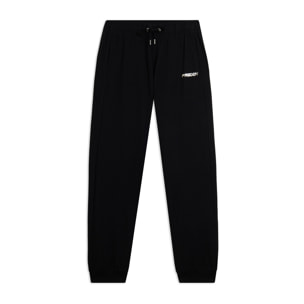 Pantaloni comfort fit con polsini e vita con coulisse