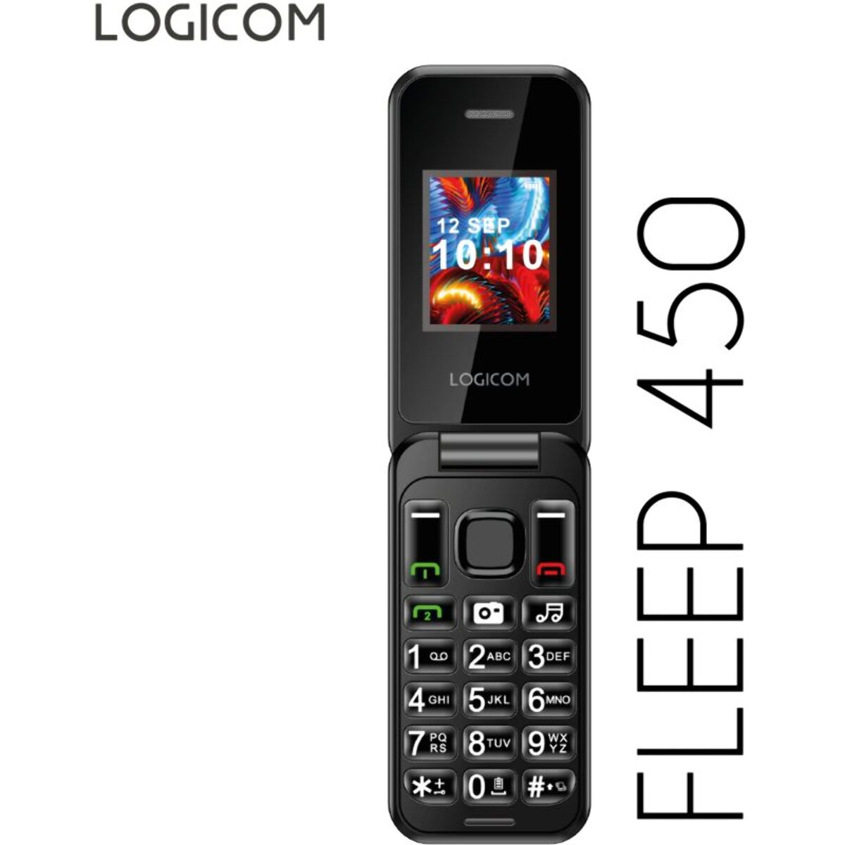 Téléphone portable LOGICOM Fleep 450 Noir 4G
